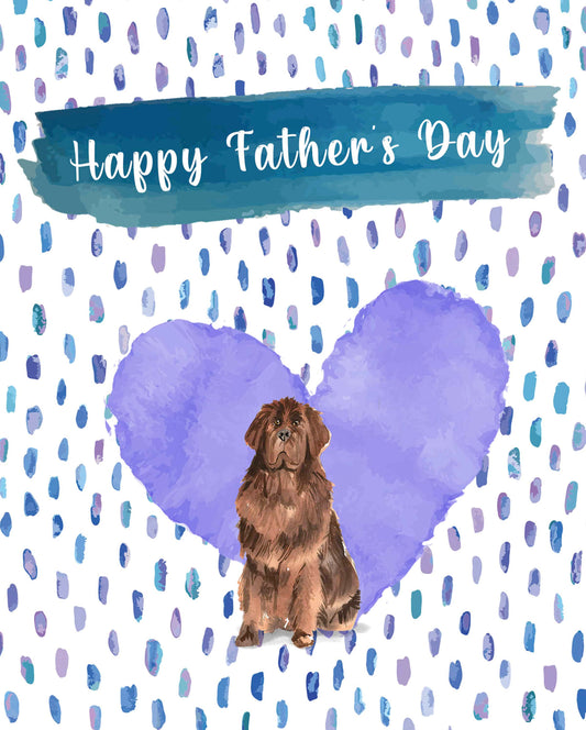 Newfoundland Dog Father's Day Card