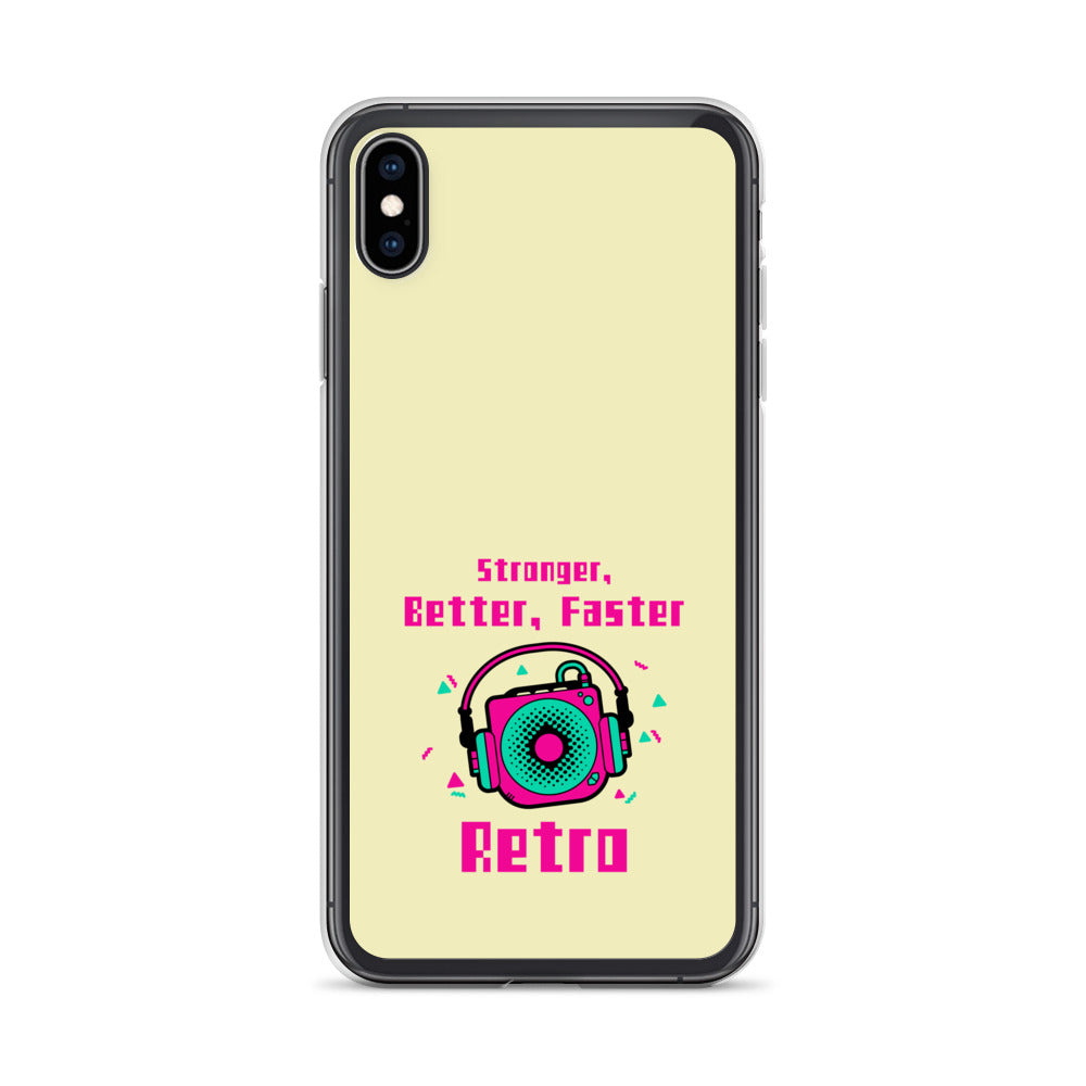 Stronger, Better, Faster Retro iPhone Case