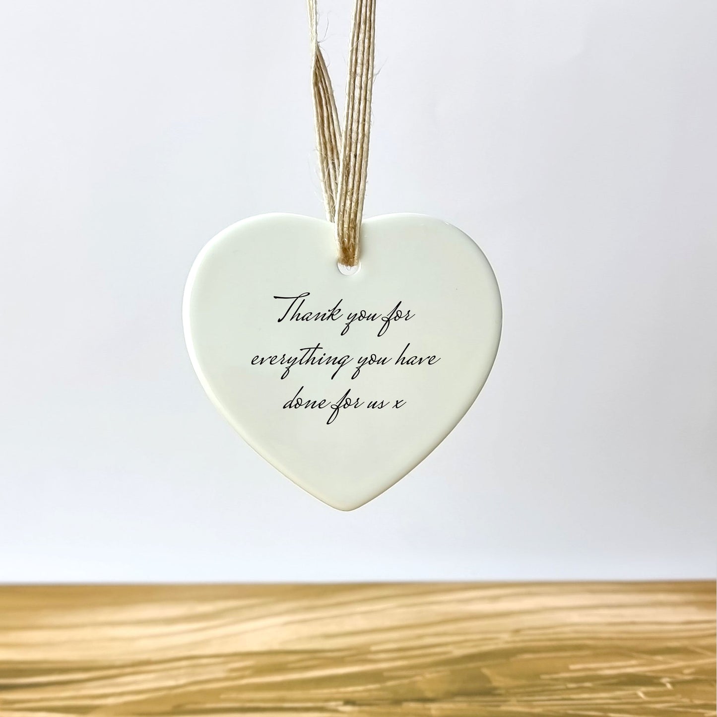 Customisable Heart Ornament Thank You Dog Ornament - 88 Breeds