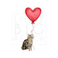 Cat with Balloon Brown Tabby Case for iPhone®