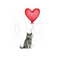 Cat with Balloon British Shorthair Clear Case for iPhone®