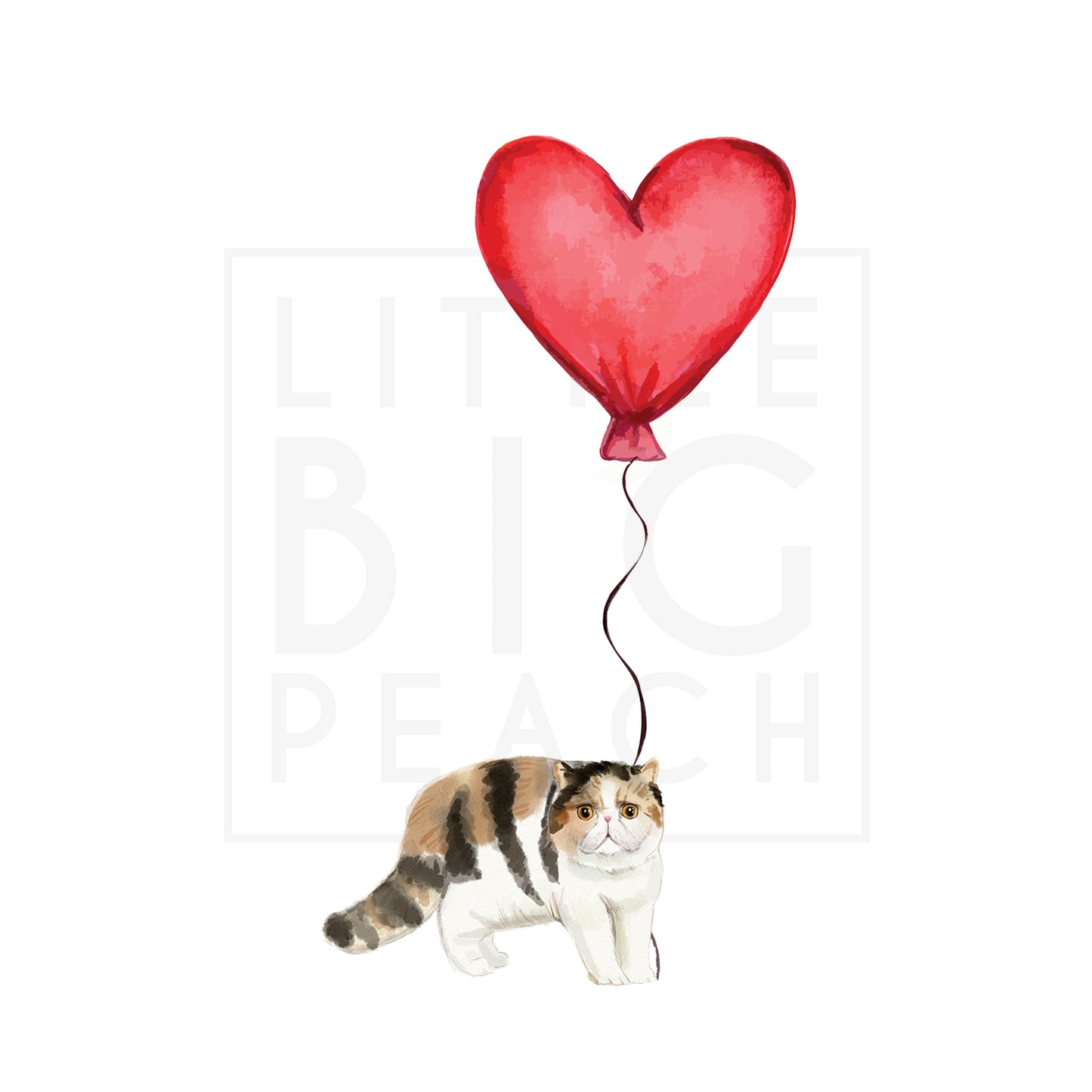 Cat with Balloon Exotic Shorthair Clear Case for iPhone®