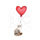 Cat with Balloon Siberian Clear Case for iPhone®