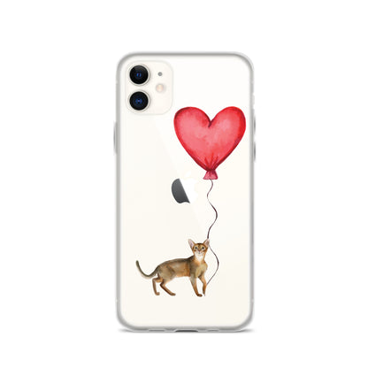 Cat with Balloon Abyssinian Case for iPhone®