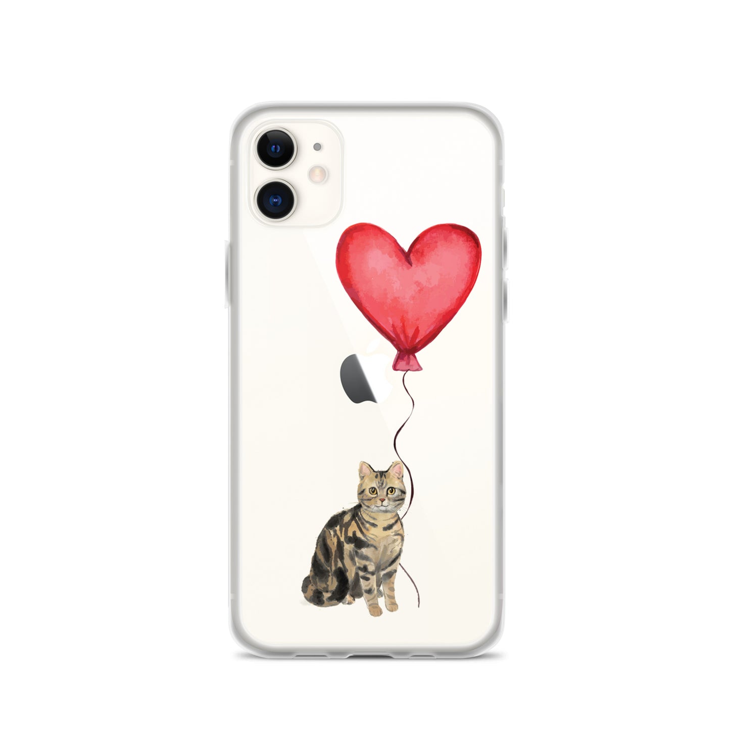 Cat with Balloon Brown Tabby Case for iPhone®