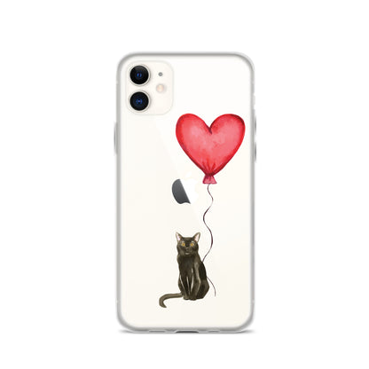 Cat with Balloon Bombay Clear Case for iPhone®