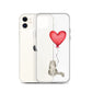 Cat with Balloon Ragamuffin Clear Case for iPhone®