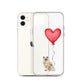 Cat with Balloons Ragdoll Clear Case for iPhone®