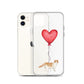 Cat with Balloon Scottish Fold Clear Case for iPhone®