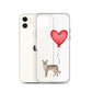 Cat with Balloon Tonkinese Clear Case for iPhone®