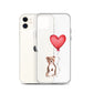 Dog with Balloon Staffie Bulldog Terrier Clear Case for iPhone®