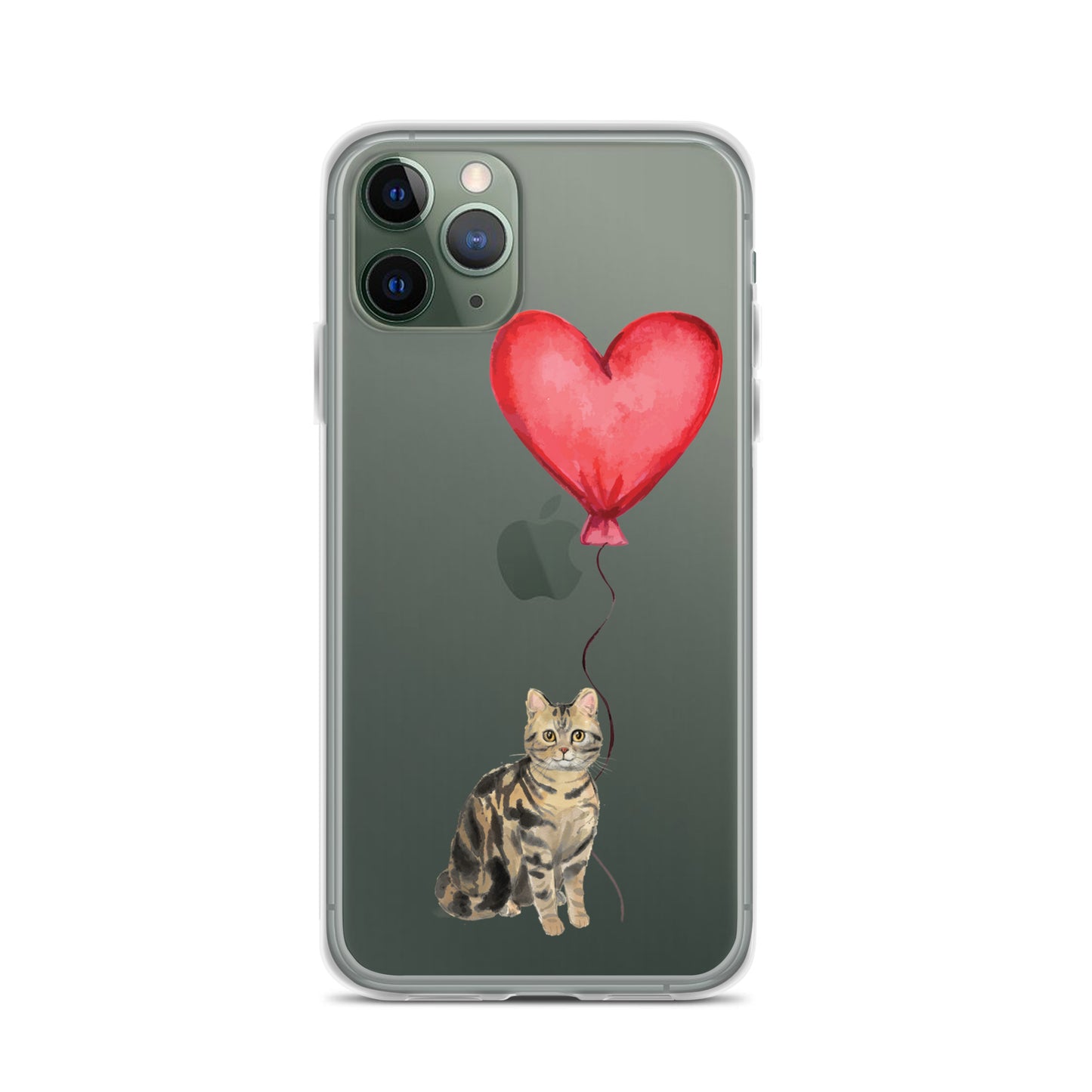 Cat with Balloon Brown Tabby Case for iPhone®