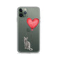 Cat with Balloon Blue Russian Clear Case for iPhone®