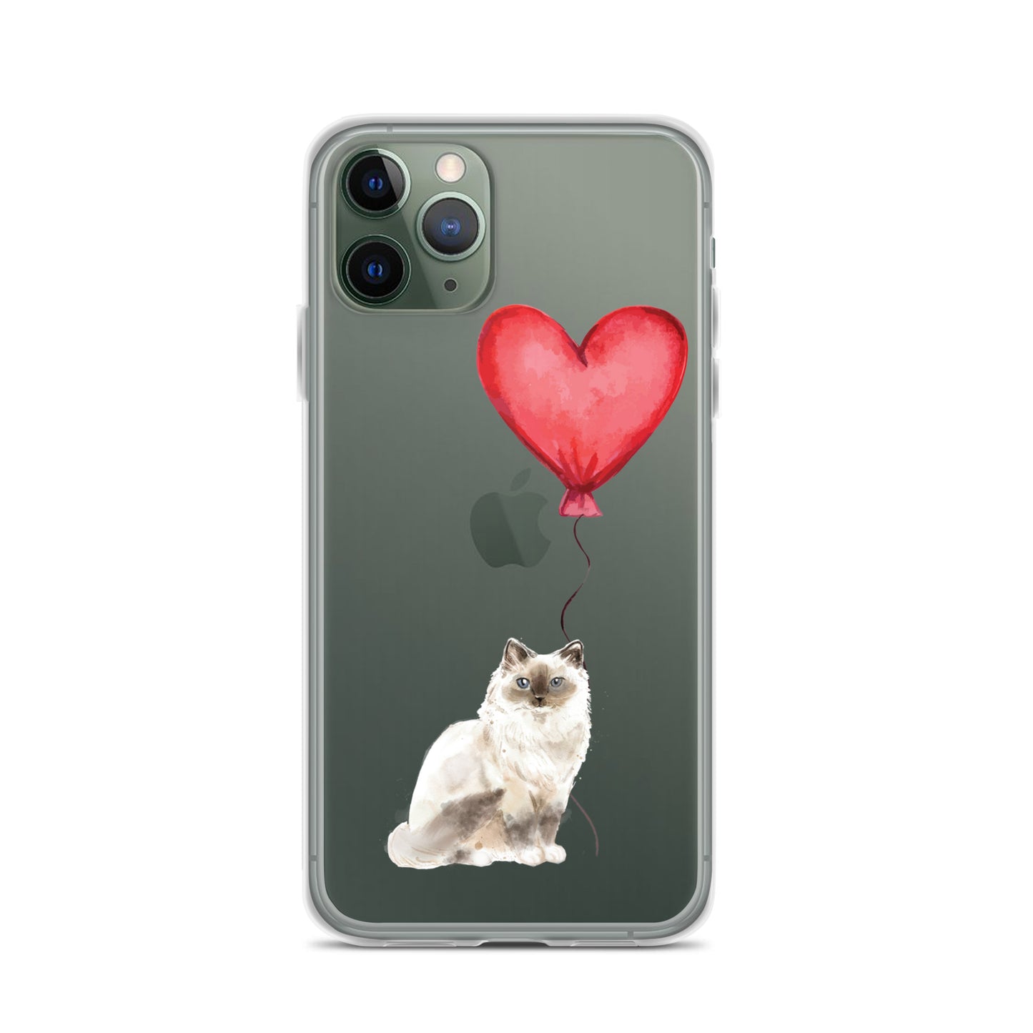 Cat with Balloon Birman Clear Case for iPhone®