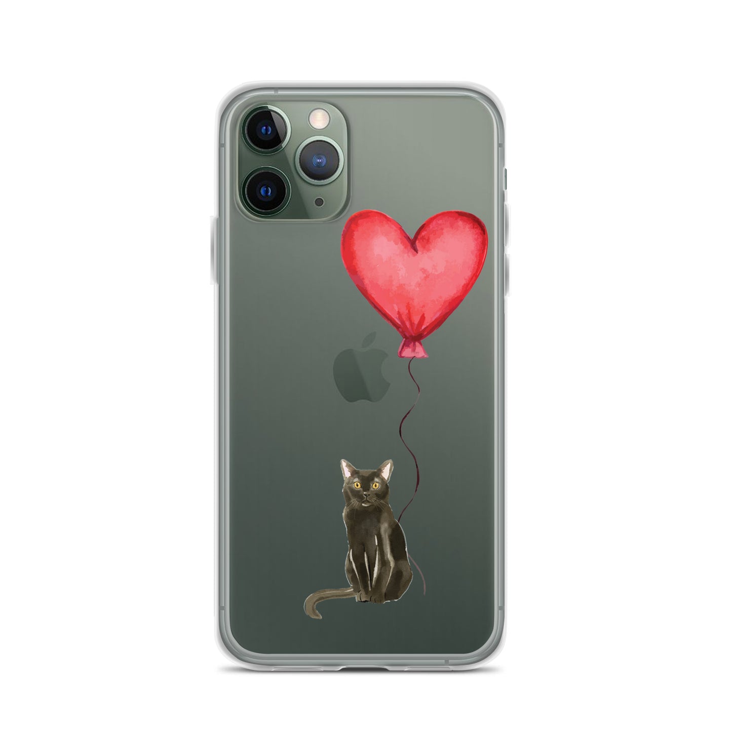 Cat with Balloon Bombay Clear Case for iPhone®