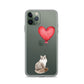 Cat with Balloon Siberian Clear Case for iPhone®