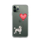 Dog with Balloon Grey Poodle Clear Case for iPhone®