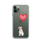 Dog with Balloon Wire Haired Jack Russell Clear Case for iPhone®