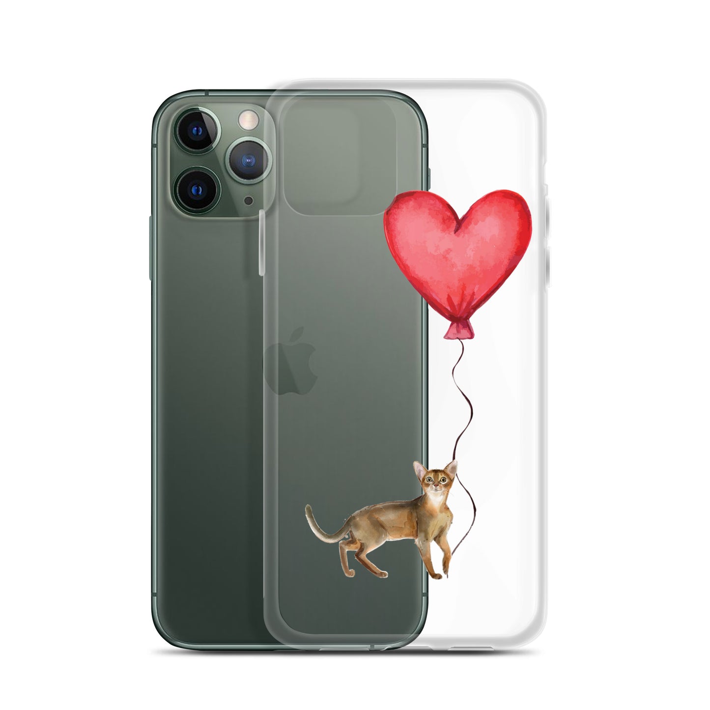 Cat with Balloon Abyssinian Case for iPhone®