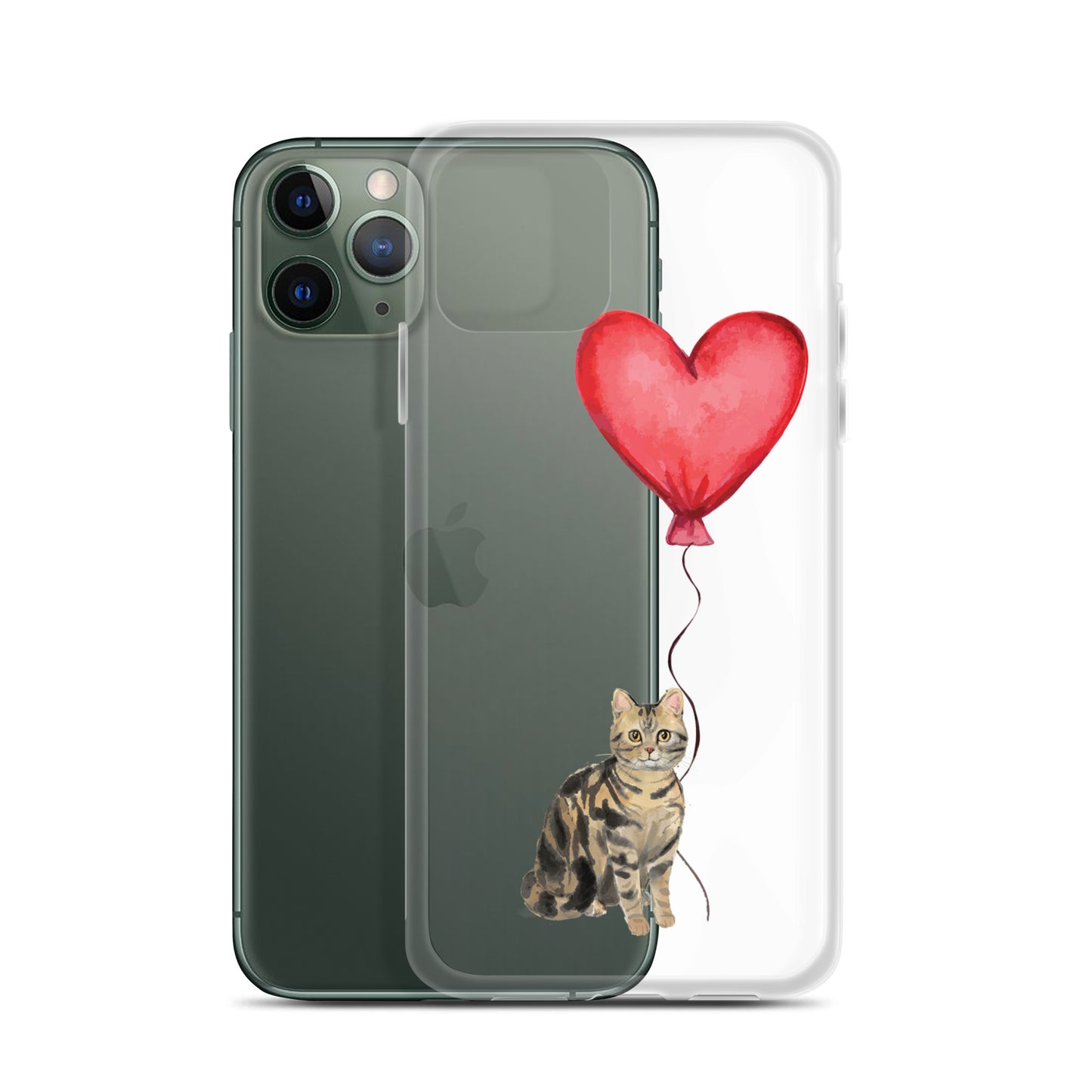 Cat with Balloon Brown Tabby Case for iPhone®