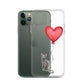 Cat with Balloon Blue Russian Clear Case for iPhone®