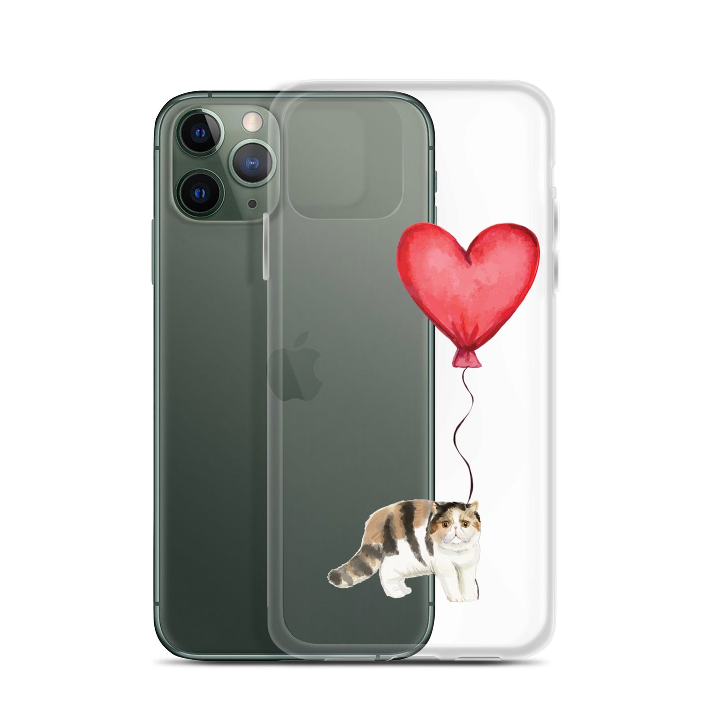 Cat with Balloon Exotic Shorthair Clear Case for iPhone®