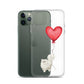 Cat with Balloon Persian Clear Case for iPhone®