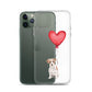 Dog with Balloon Wire Haired Jack Russell Clear Case for iPhone®