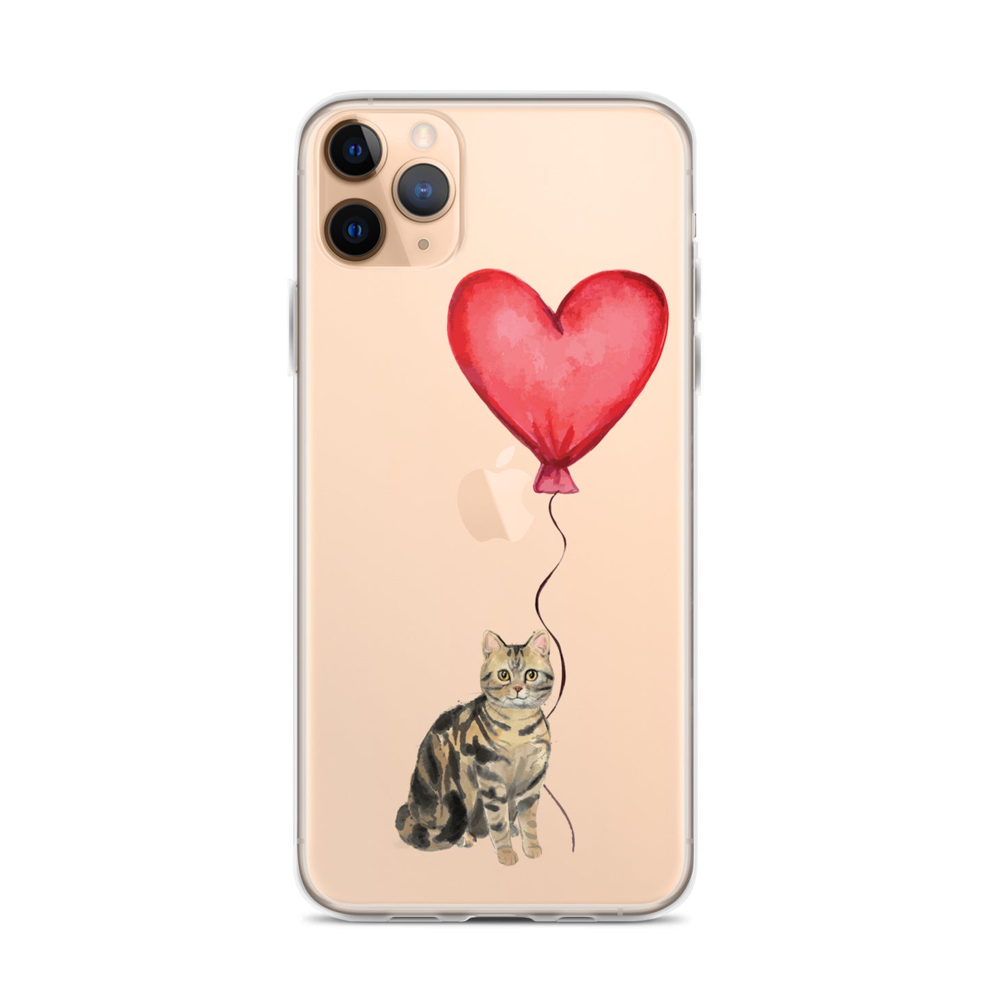 Cat with Balloon Brown Tabby Case for iPhone®