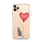 Cat with Balloon Blue Russian Clear Case for iPhone®