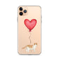 Cat with Balloon Scottish Fold Clear Case for iPhone®