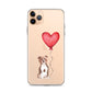 Dog with Balloon Staffie Bulldog Terrier Clear Case for iPhone®