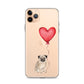 Dog with Balloon Pug Clear Case for iPhone®