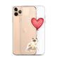 Cat with Balloon Blonde Birman Clear Case for iPhone®