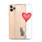 Cat with Balloon Blue Russian Clear Case for iPhone®