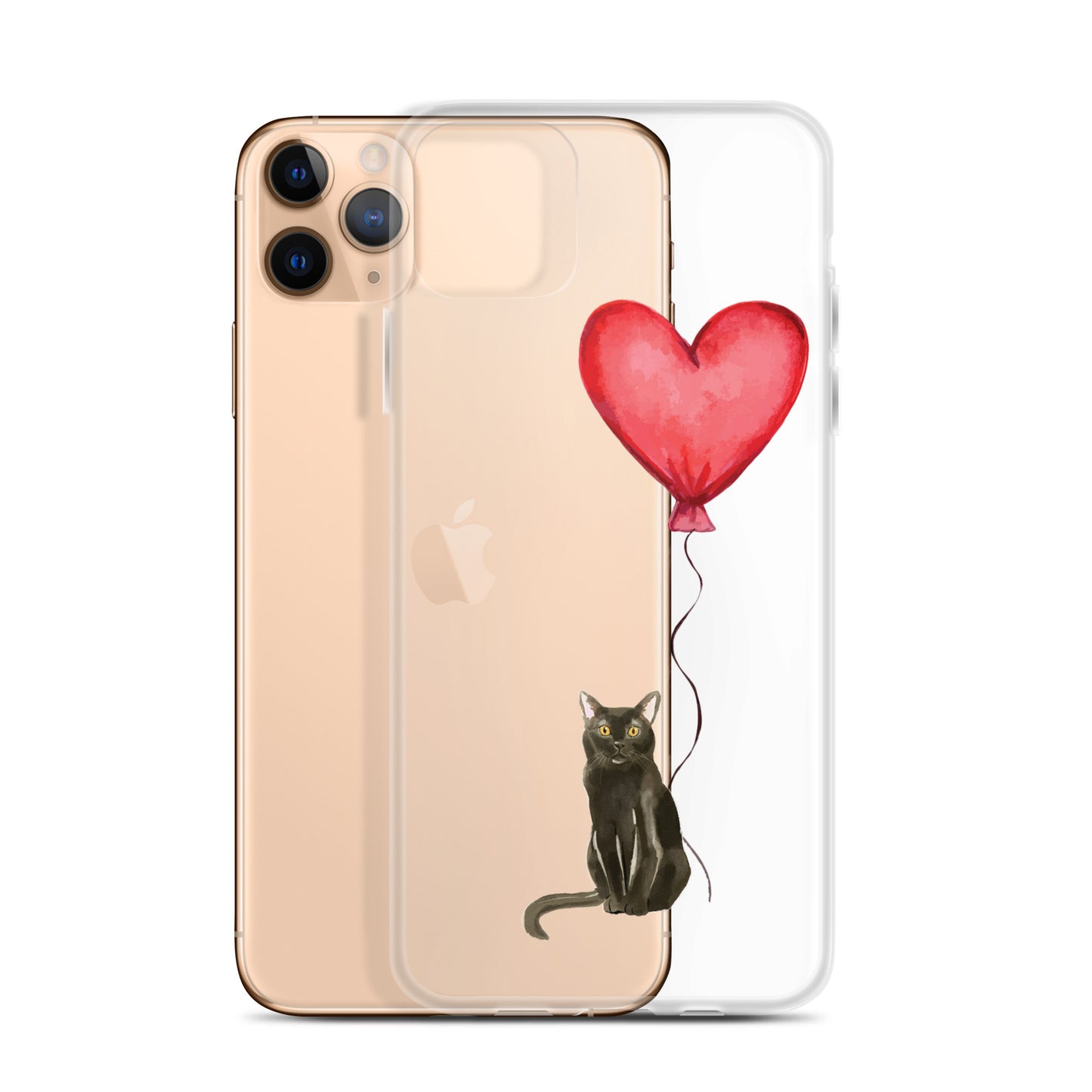 Cat with Balloon Bombay Clear Case for iPhone®