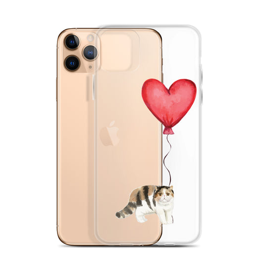 Cat with Balloon Exotic Shorthair Clear Case for iPhone®