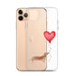 Dog with Balloon Tan Dachshund Clear Case for iPhone®