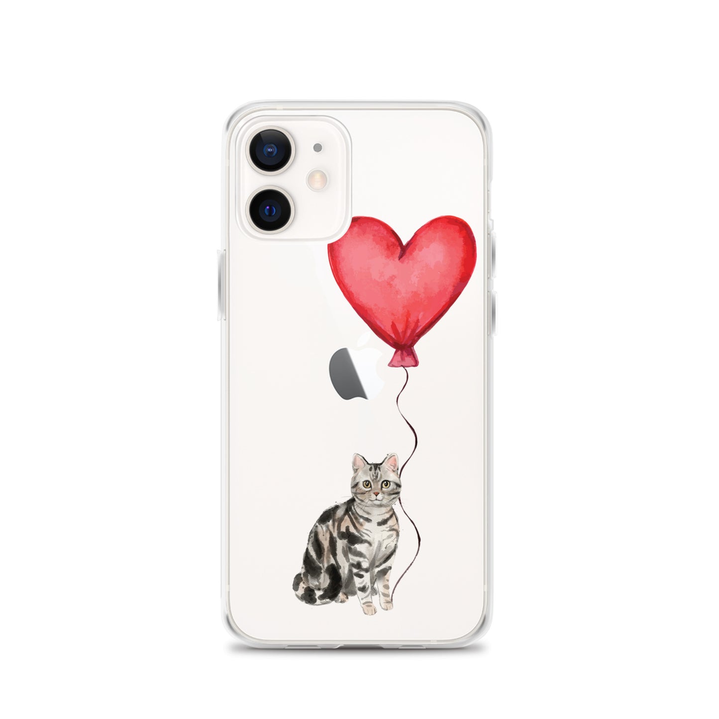 Cat with Balloon Silver Tabby Case for iPhone®