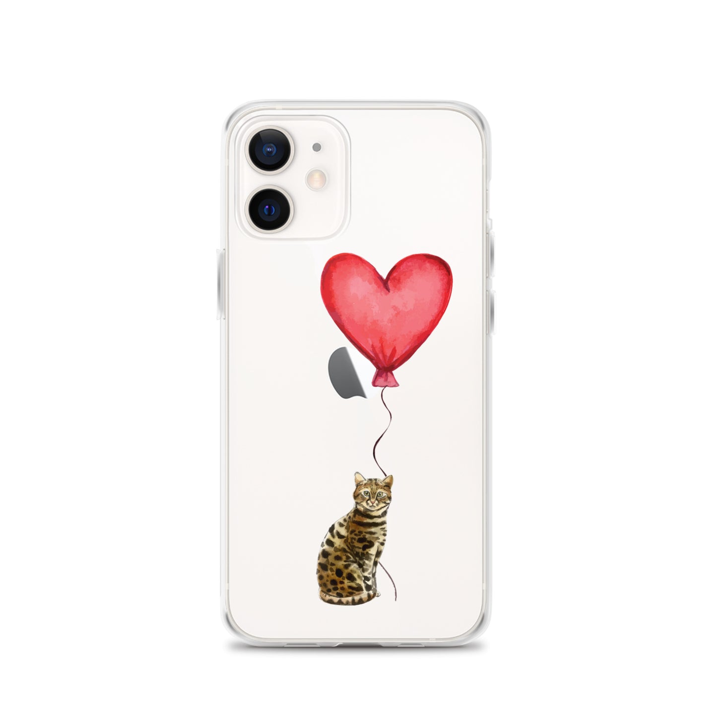 Cat with Balloon Bengal Clear Case for iPhone®