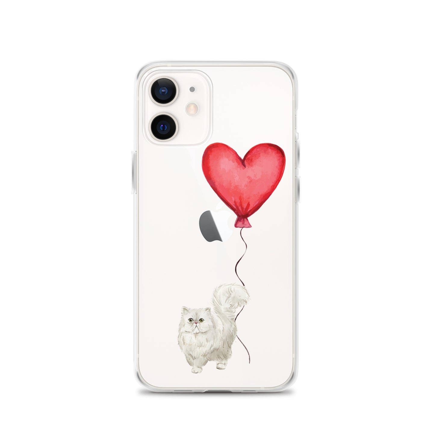 Cat with Balloon Persian Clear Case for iPhone®