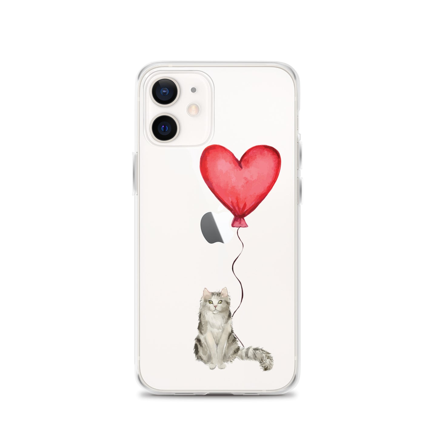 Cat with Balloon Ragamuffin Clear Case for iPhone®