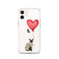 Cat with Balloon Siamese Clear Case for iPhone®