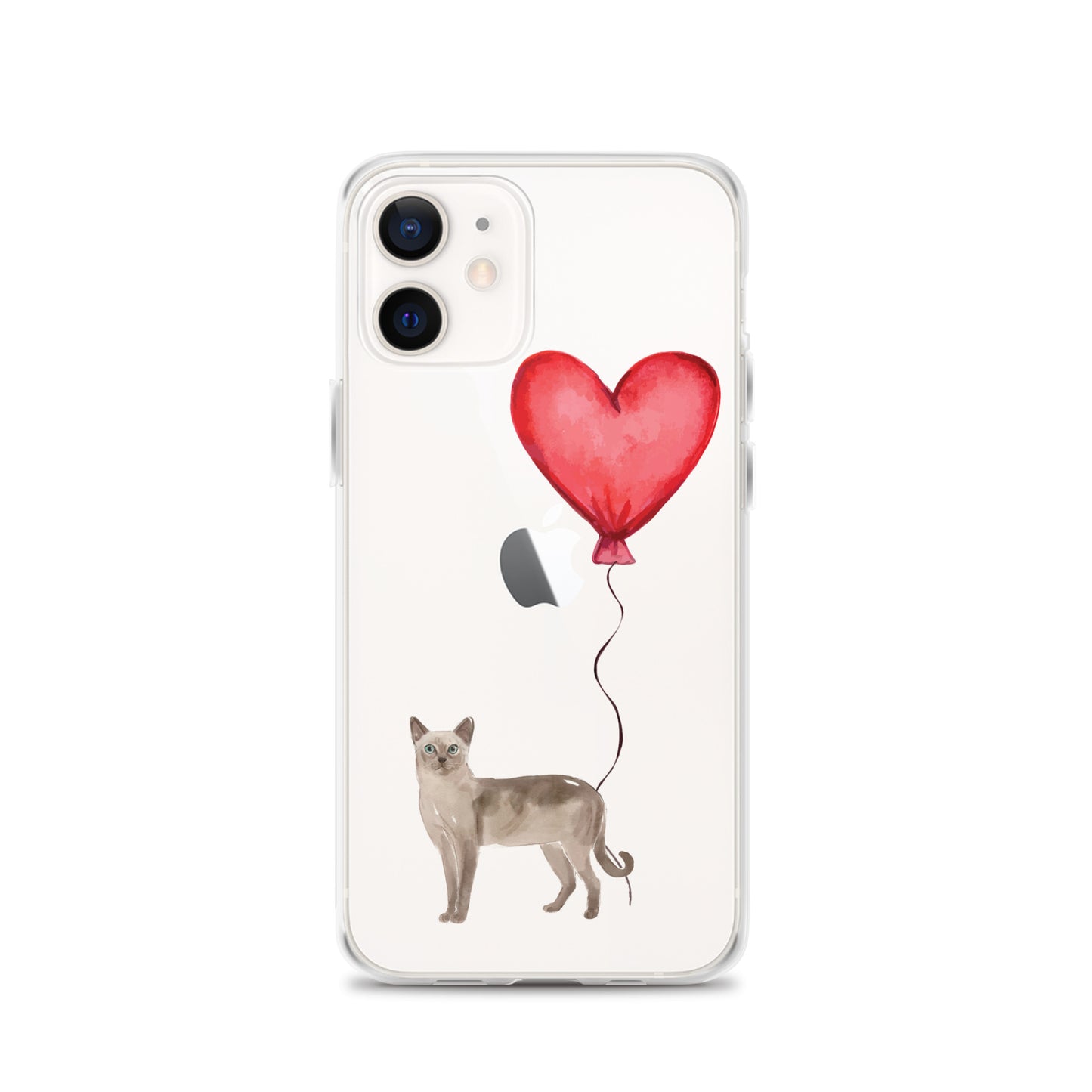 Cat with Balloon Tonkinese Clear Case for iPhone®