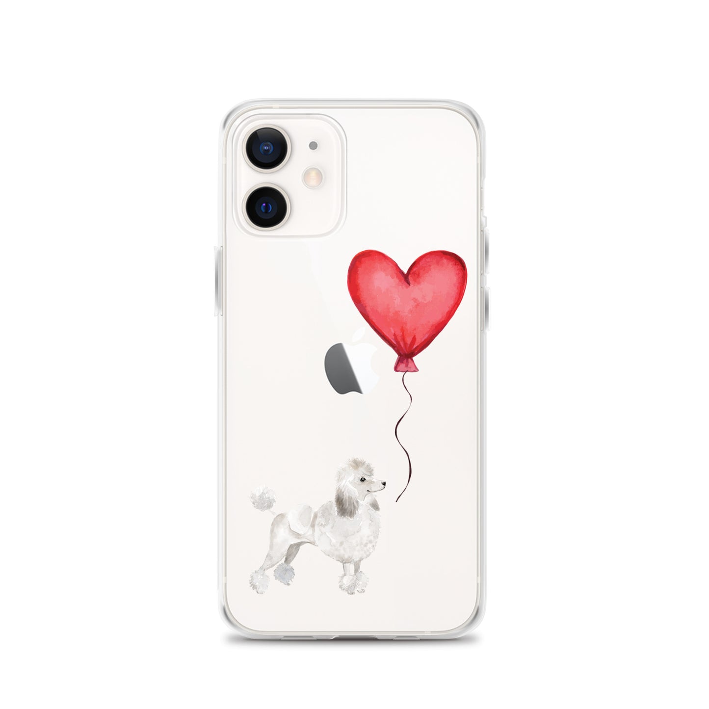 Dog with Balloon White Poodle Clear Case for iPhone®