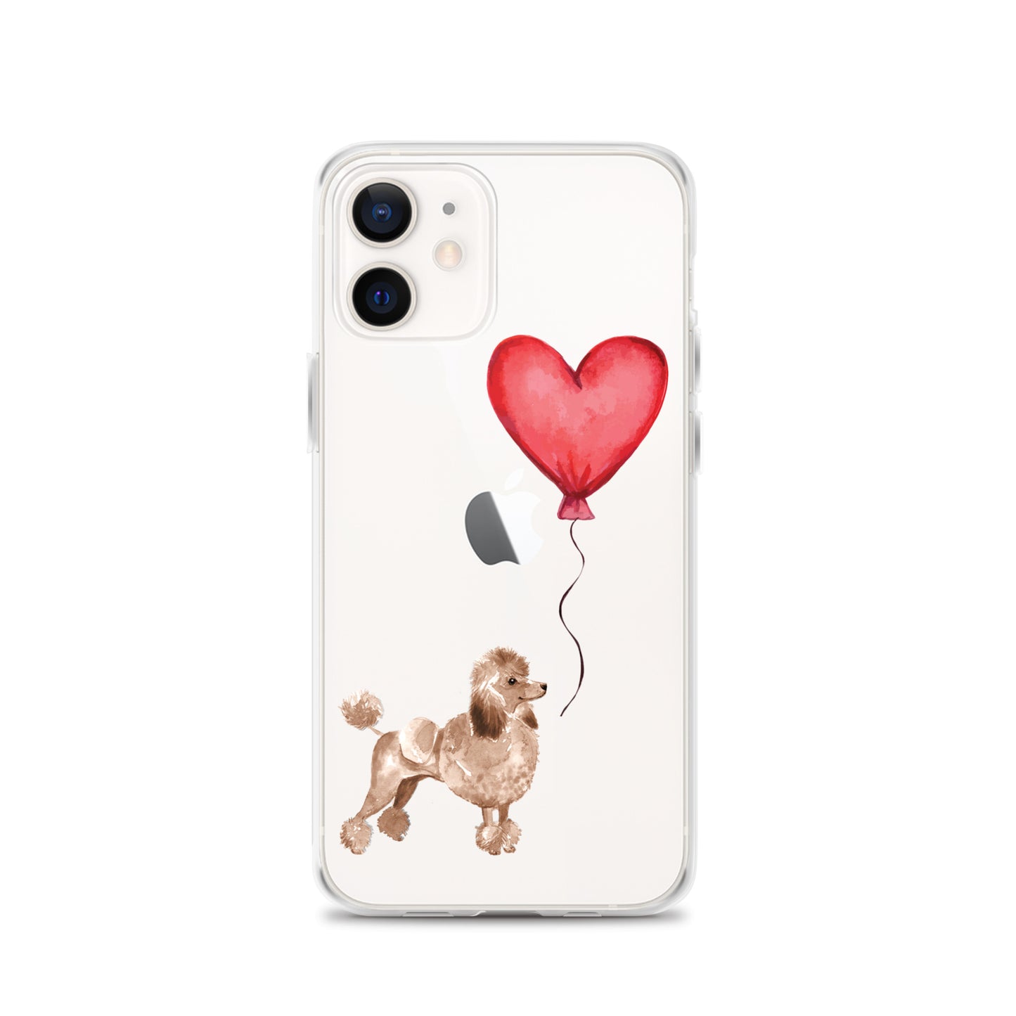 Dog with Balloon Brown Poodle Clear Case for iPhone®