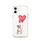 Dog with Balloon Staffie Bulldog Terrier Clear Case for iPhone®