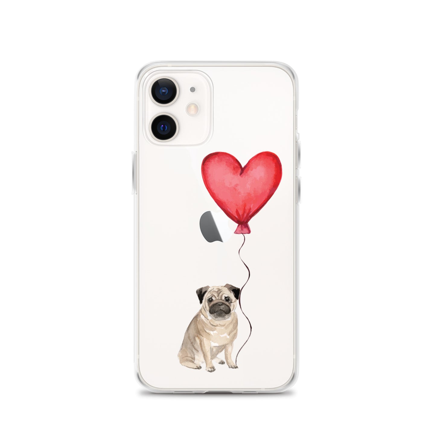 Dog with Balloon Pug Clear Case for iPhone®