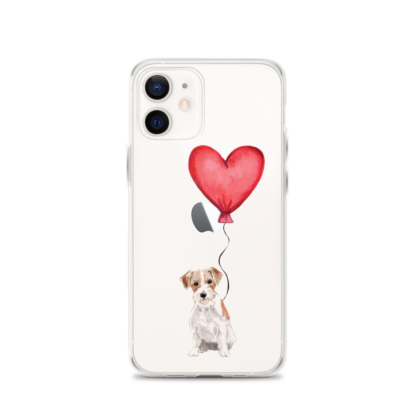 Dog with Balloon Wire Haired Jack Russell Clear Case for iPhone®