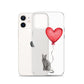 Cat with Balloon Blue Russian Clear Case for iPhone®